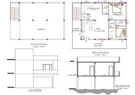 2 Bhk House Furniture Plan And Building