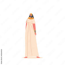 ancient egyptian woman wear long linen