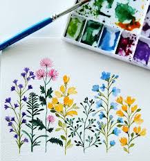 15 Easy Watercolor Flower And Tree