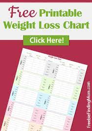 free printable weight loss chart kids