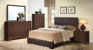 Ireland Brown Upholstered Bed By Acme