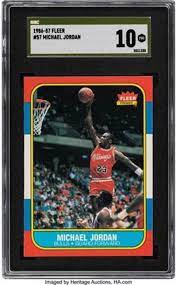 $225 it should come as no surprise that michael jordan's 1990 fleer basketball card comes in at the top spot as his cards are always in high demand with collectors. Michael Jordan 1986 Fleer Rookie Card Sells For Record Price Sports Collectors Digest