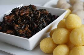 Image result for african food EGUSI AND EBA