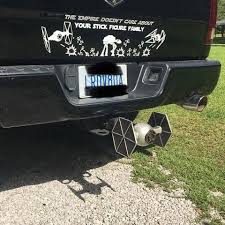 tie fighter trailer hitch cover