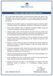 (2) if fire safety requirements are regulated by another act or legislation. Https Www Tatapowersolar Com Wp Content Uploads 2018 01 05114831 Contractor Health Safety Environment Management System Chsems Pdf