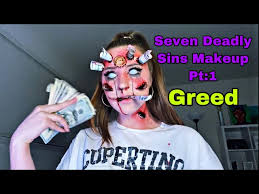 seven deadly sins greed makeup look