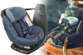 Child Car Seat With Airbags Goes On
