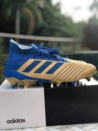 Men's alpha pro 2 football cleat. New Soccer Cleat Custom With Blue Metal Studs Comes With Screw And Extra Studs Color Blue Gold Limited Cleat Adidas Cleats Nike Football Boots Soccer Boots