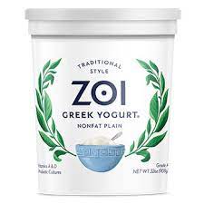 nonfat plain zoi greek yogurt