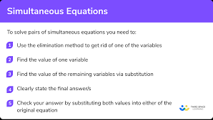 Simultaneous Equations Steps