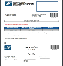 your sss payment reference number