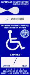parking permits for diities florida
