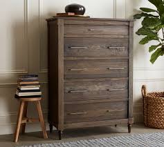 They ring in under $100. Brookdale 5 Drawer Tall Dresser Pottery Barn
