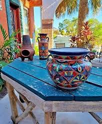 Talavera Pottery Planter Mexican Art