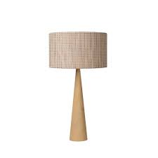 Scandinavian style is all about brightly lit rooms, a minimalist, roomy interior, and aesthetic lights for a warm, comfortable ambience of light. Lucide 30594 81 72 Conos Scandinavian Round Metal Light Wood Table Lamp Ideas4lighting