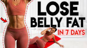 Belly fat, or visceral fat, is fat stored in and around your abdominal organs. Lose Fat In 7 Days Belly Waist Abs 5 Minute Home Workout Youtube