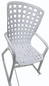 White Folio Outdoor Plastic Chair For