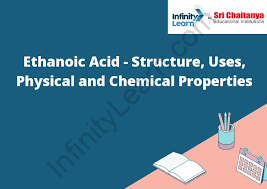 ethanoic acid structure uses