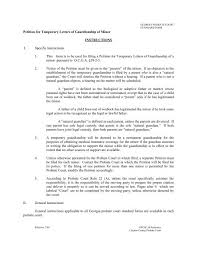 temporary letters of guardianship of minor