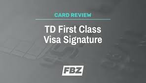 td first cl visa signature credit