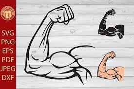 biceps muscle flexing eps jpg dxf