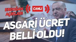 Cumhurbaşkanı Erdoğan Asgari Ücreti Açıkladı! SON DAKİKA - YouTube