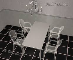 mod the sims ghost chairs kartell