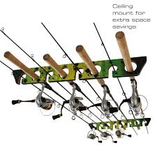 ceiling fishing rod storage rack
