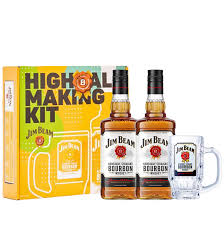 wz8 jim beam white label gift pack