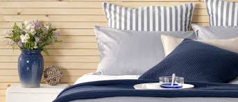 Even the lamp has a navy design on it. Nautical Bedroom Style Guide Secret Linen Store