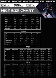 sportswear size charts elite sports