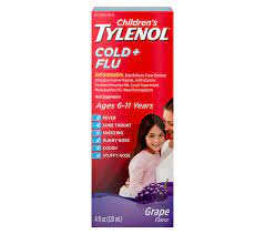tylenol cold flu liquid cine