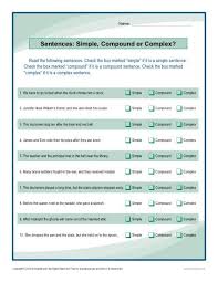 simple compound or complex sentence