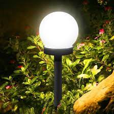 outdoor solar led garden light plastic