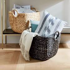 Curved Seagrass Handle Baskets West Elm