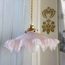 Pale Pink Clichy Glass Ceiling Light