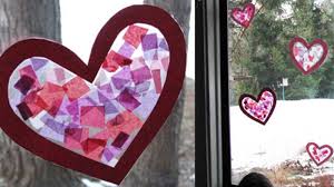 tissue paper stained glass crafts for