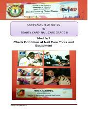 nail care grade 8 module