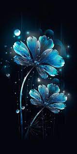 premium photo blue flowers wallpapers