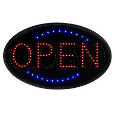 alpine industries led open closed sign
