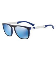 Emporio Armani Ea4114 567355 Matte Electric Blue Man Sunglasses