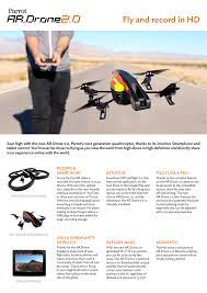 datasheet for ar drone 2 0 by parrot