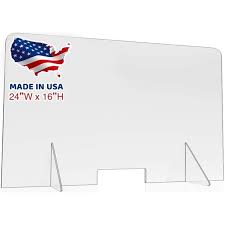 Choose from contactless same day delivery, drive up and more. Sneeze Guard For Counter Desk Clear Acrylic Plexiglass Barrier Divider For Virus Protective Shield And Guard For Business Nail Salon School 24 X16 Walmart Com Walmart Com