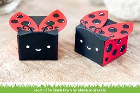 lawn fawn intro tiny gift box ladybug
