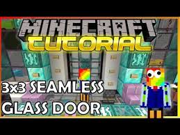Redstone Doors 3x3 Seamless Glass Door