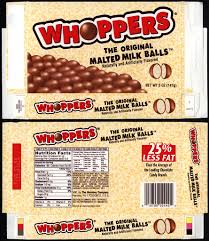 whoppers packaging history