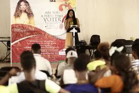 PHOTOS Sandra Ankobiah educates first time voters at Ho Technical.