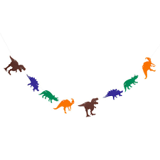 dino girlande dinosaurier banner