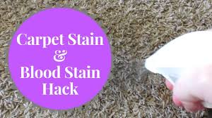 remove carpet stains blood stains