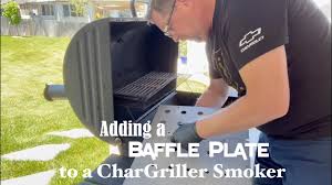 baffle plate to a char griller smoker